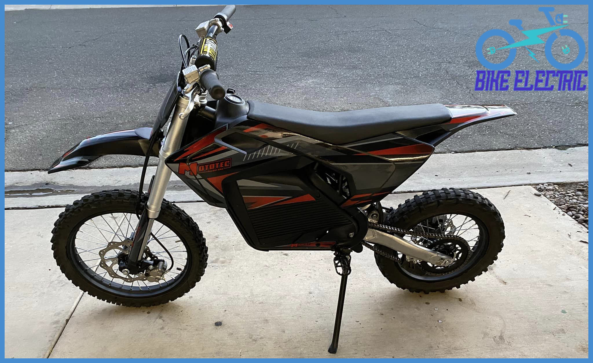 mototec 60v pro electric dirt bike rider height review